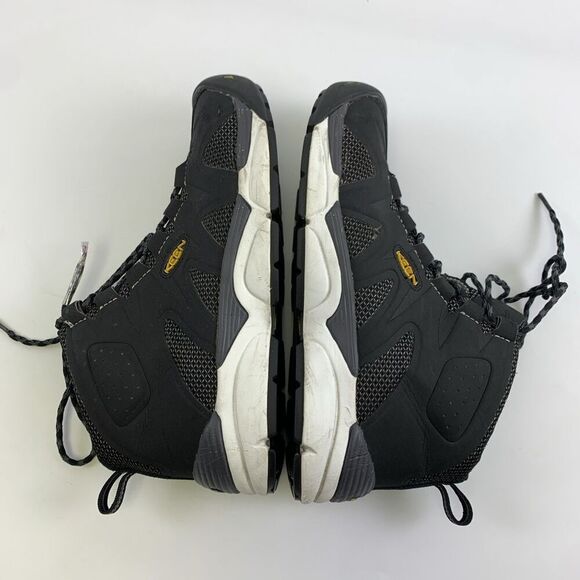 Keen Utility San Antonio Mid Aluminum Toe Work Boot 1018647 Black Silver Men 9EE - Picture 14 of 16